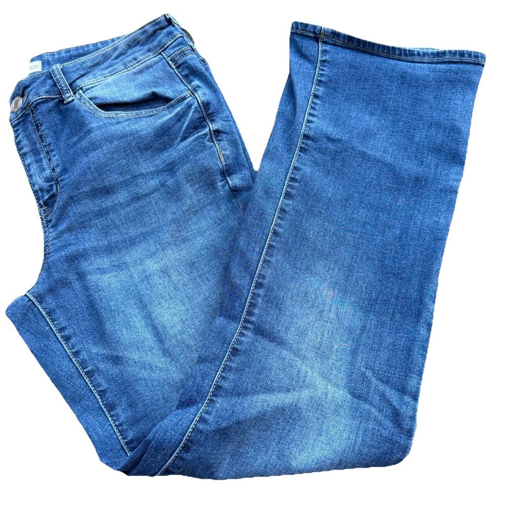 SO Low Rise Bootcut Jeans Women’s Size 13 / 31W Medium Wash Stretch Denim - Picture 1 of 11